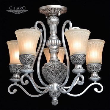 Люстра потолочная CHIARO 254013605 Версаче 5x60W E27
